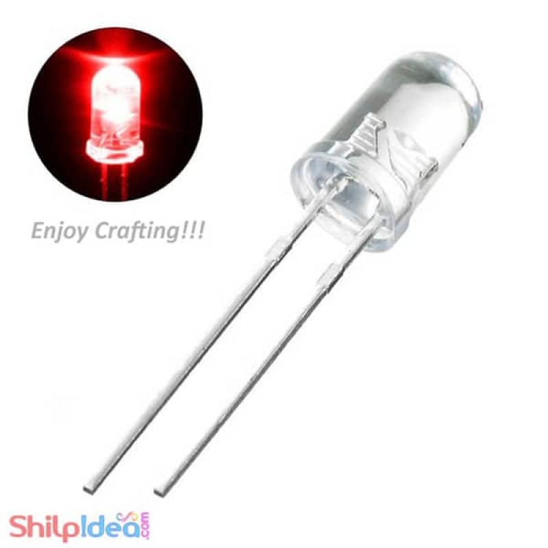 5mm Clear Lens LED Red